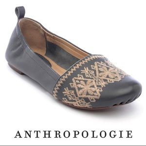 Anthropology Latigo Boca Leather Flat Size 8